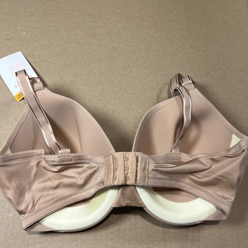 Warners This Is Not A Bra Cushioned Underwire Full Coverage Bra 36DD Nude 1593W - Picture 4 of 8